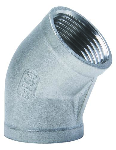 Coude inox 45°à visser FF1